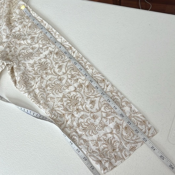 CP SHADES Sz M Vintage Tunic Top Ivory Floral Print Cotton - Picture 7 of 8